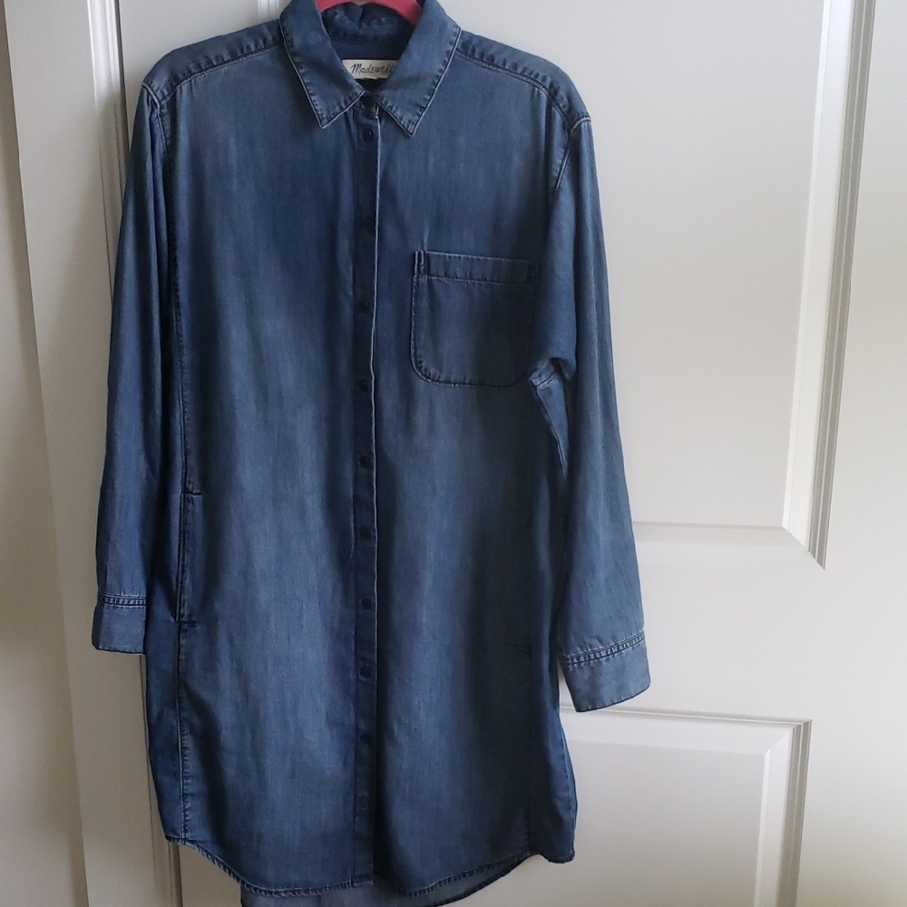 Madewell Sz L Denim Dress